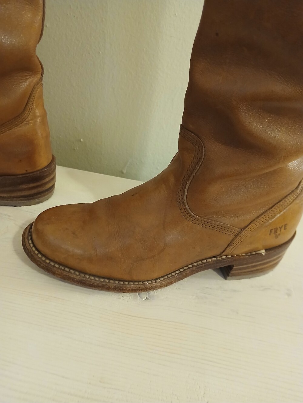 Frye Brown Leather Knee-High Boots - Picture 5 of 6